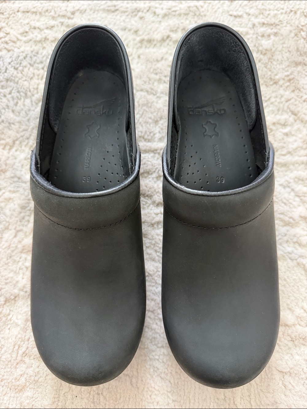 Dansko Black Slip-On Professional Loafers